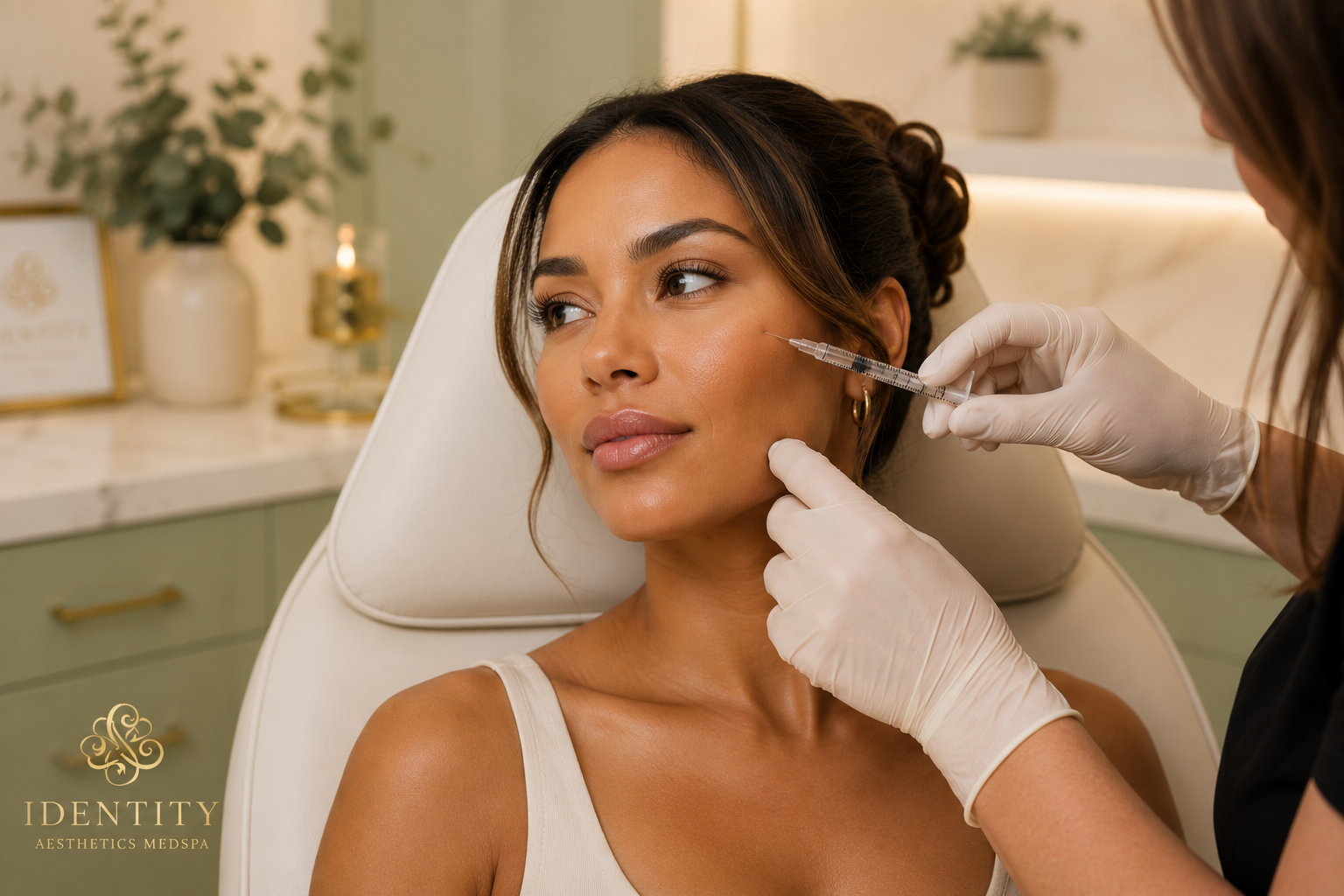 Cheek filler and midface restoration treatment at Identity Aesthetics MedSpa