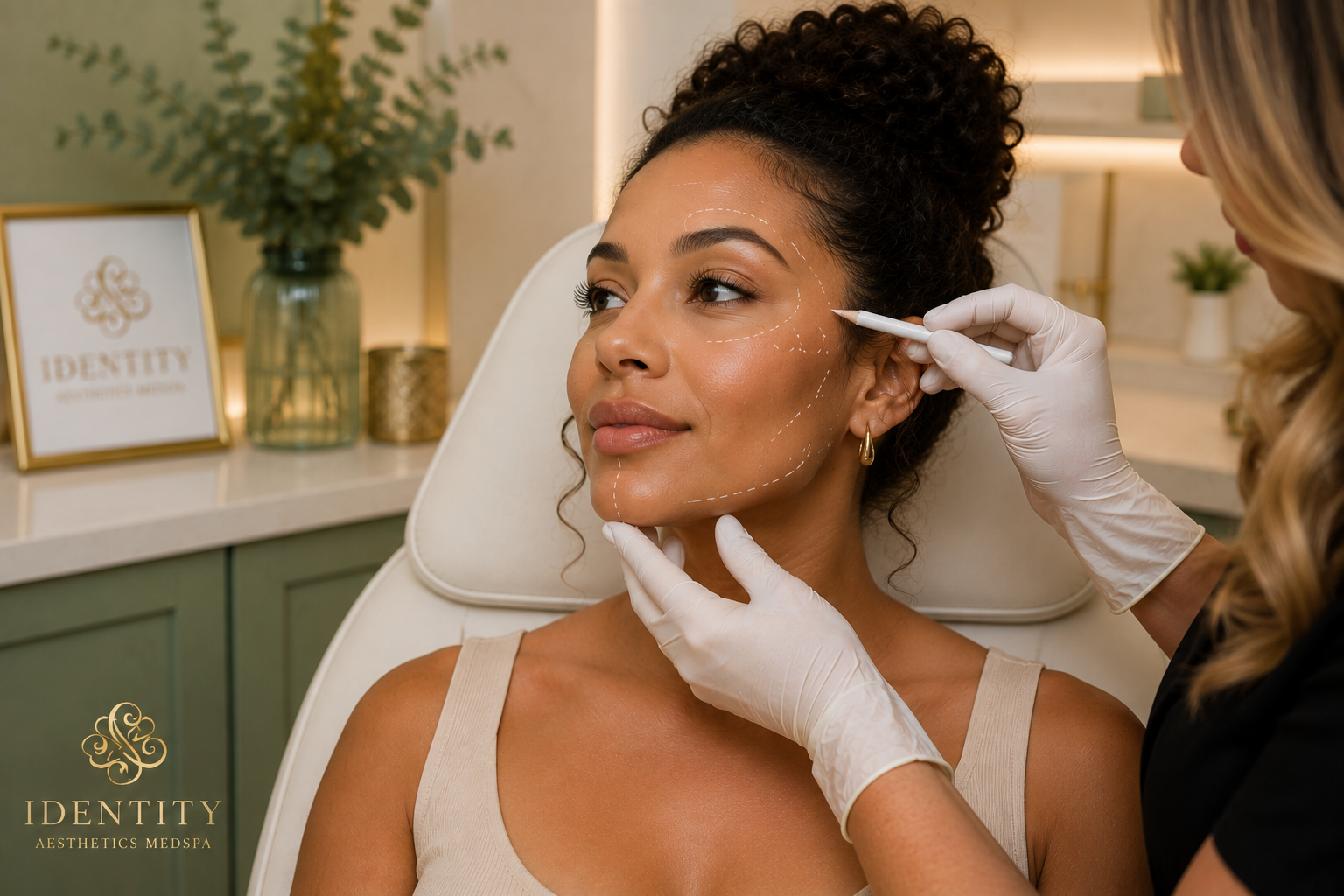 Full facial balancing consultation at Identity Aesthetics MedSpa